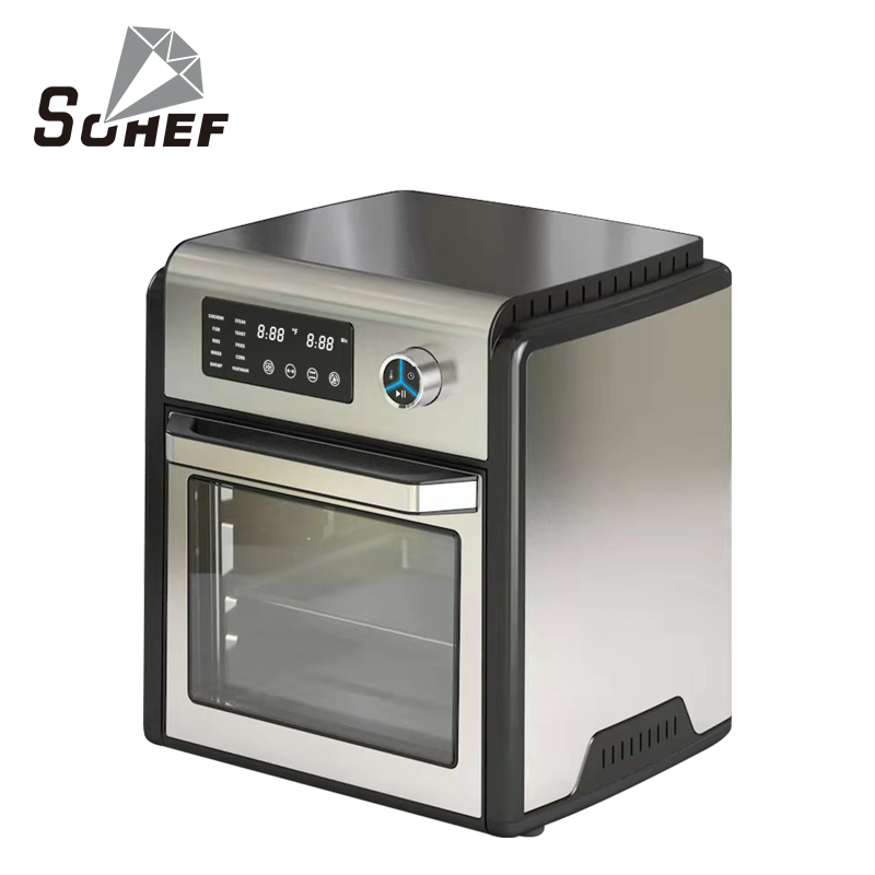 Biggest Family and Party Size 14L18L20L Stainless Steel Electric Air Fryer Oven Digital Control French Language Square Shape