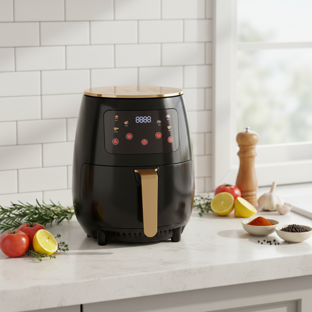 Factory in Stock Trending 6L Air Fryer with Smart Touch Screen Oil-Free Convection Oven for Home Use Support OEM/ODM