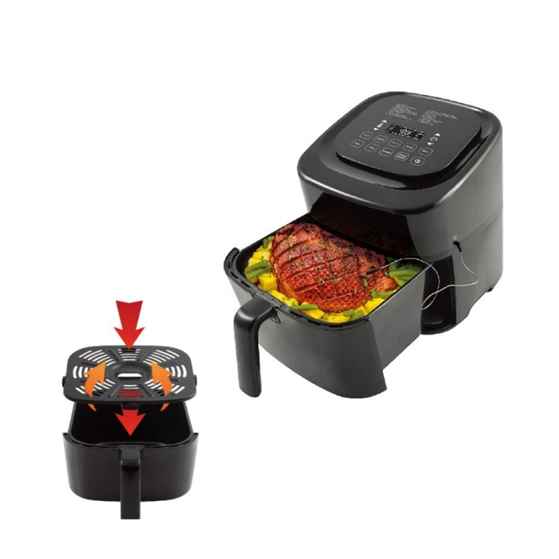 Kitchenware Multi-Function Freidora De Aire Familiar Toaster Oven Countertop Ovens Cooking Functions Airfryer Quiet Operation Air Fryer