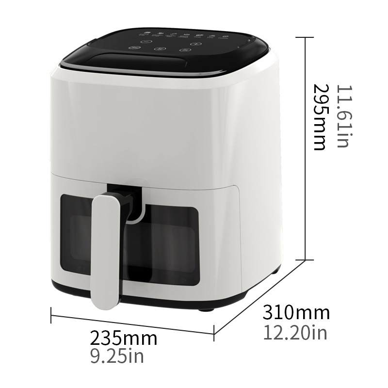 Best-selling European American air Fryer; Smart Multi-function Transparent Electric Fryer 10L Large Capacity Touch Control
