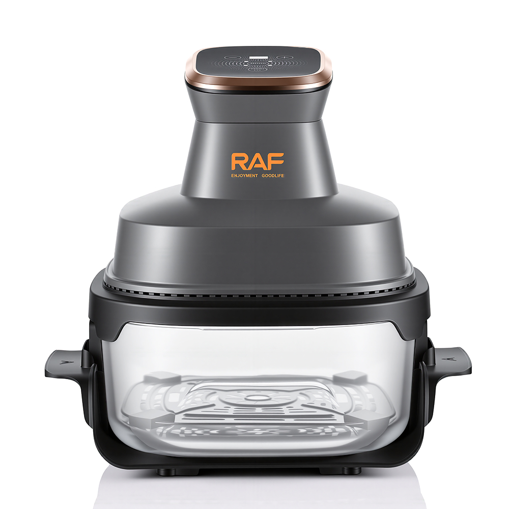RAF R.5397 Glass 2 in 1 Air Fryer Cooking System Multi-functional Fryer with Lids for Family Meals