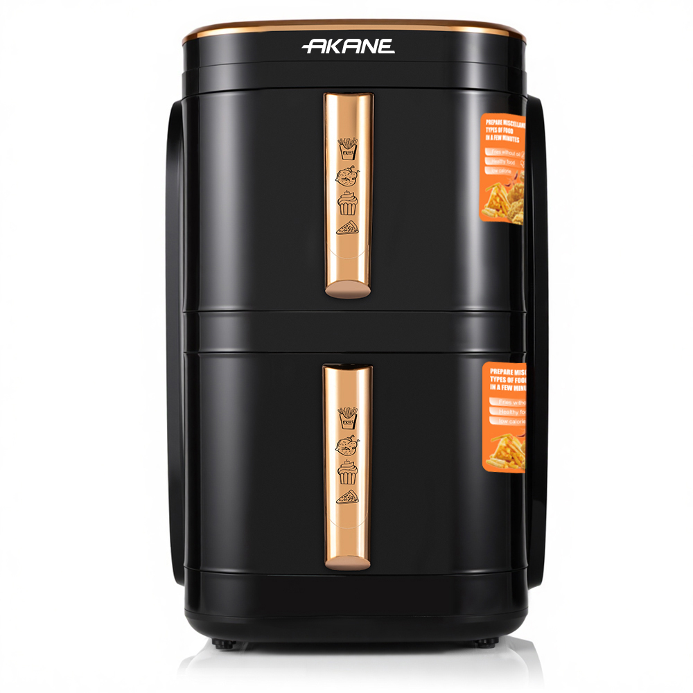 AKANE A.5396 2400W 12L Dual Drawer Air Fryer Freidora De Aire Digital Touch Screen 360° Air Circulation Design