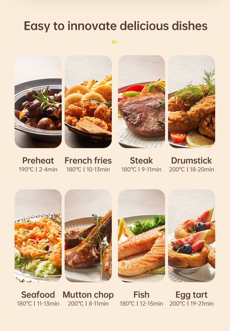 Attractive Factory Direct Selling Multi-function Touch Screen Air Fryer New Easy Clean 4.5L Electric Deep Oil-free Air Fryer
