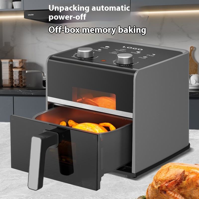 4L 1200W Air Fryer with Mechanical Knob Control - Accurate Temperature (80-200&deg;C) &amp; Timer for Healthier Frying and Roasting