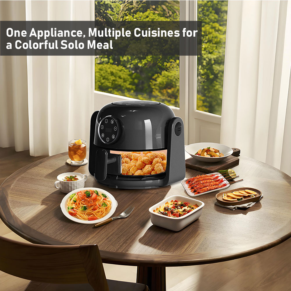 Wholesale 2L Mini Visible Air Fryer Household Multifunctional Oil Free Healthy Electric Fryer Portable Compact Kitchen Appliance