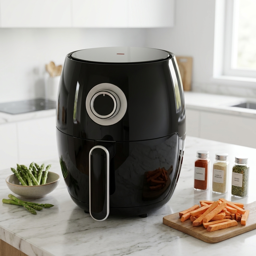 Compact 2L Air Fryer 1000W For Apartment Student Use Mini Electric Oven Hot Air Circulation Easy Cleaning Cooker
