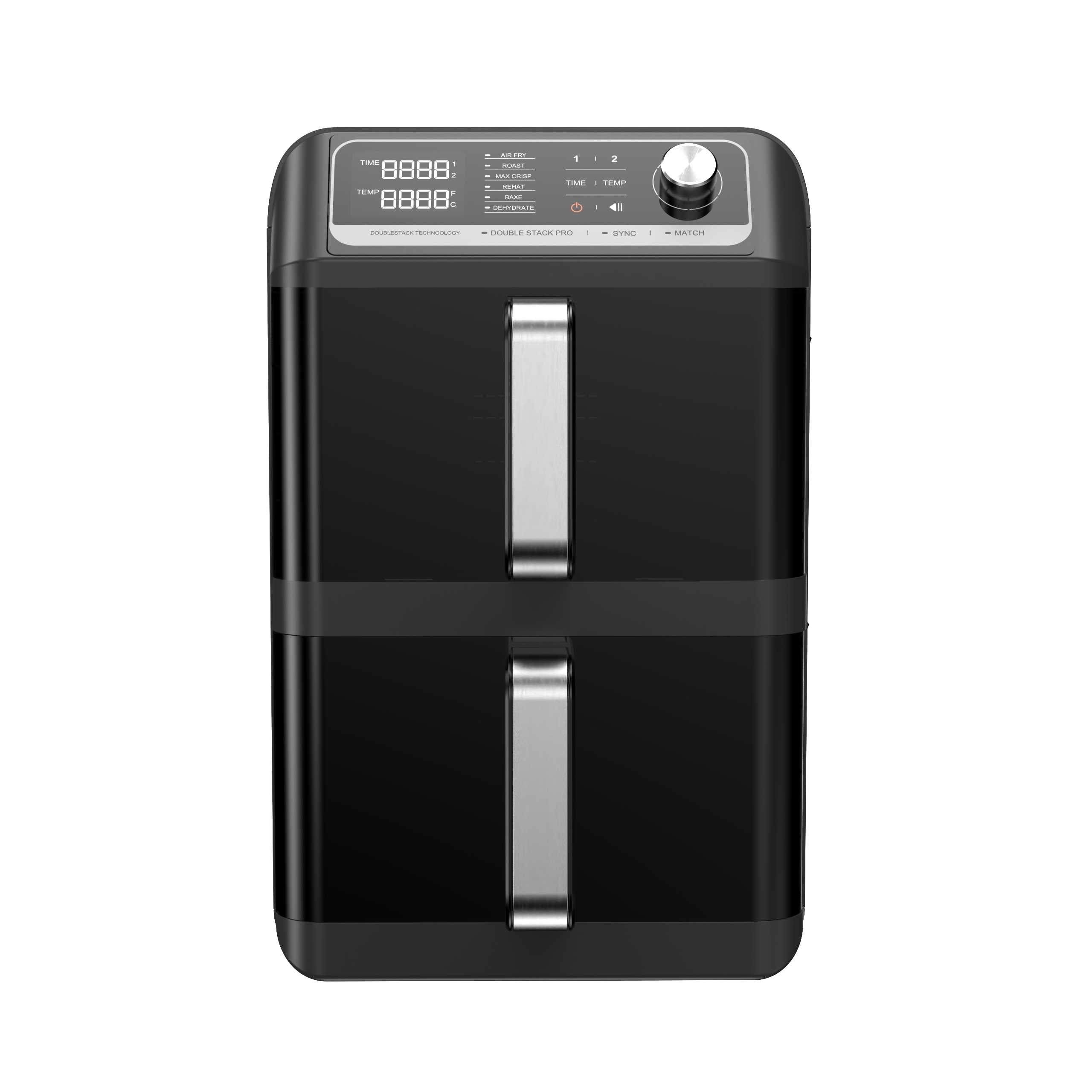 20L Large Capacity Electric Air Fryer Oven, Double Layer Oil-Free Fryer With Digital Touch Control For Home &amp; Hotel Use