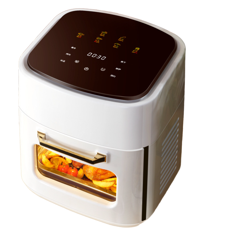 Electric 16L Household Energy Saving High Speed Air Fryer Oven Smart Digital Deep Hot Oil Cooker with 1200W Big Window