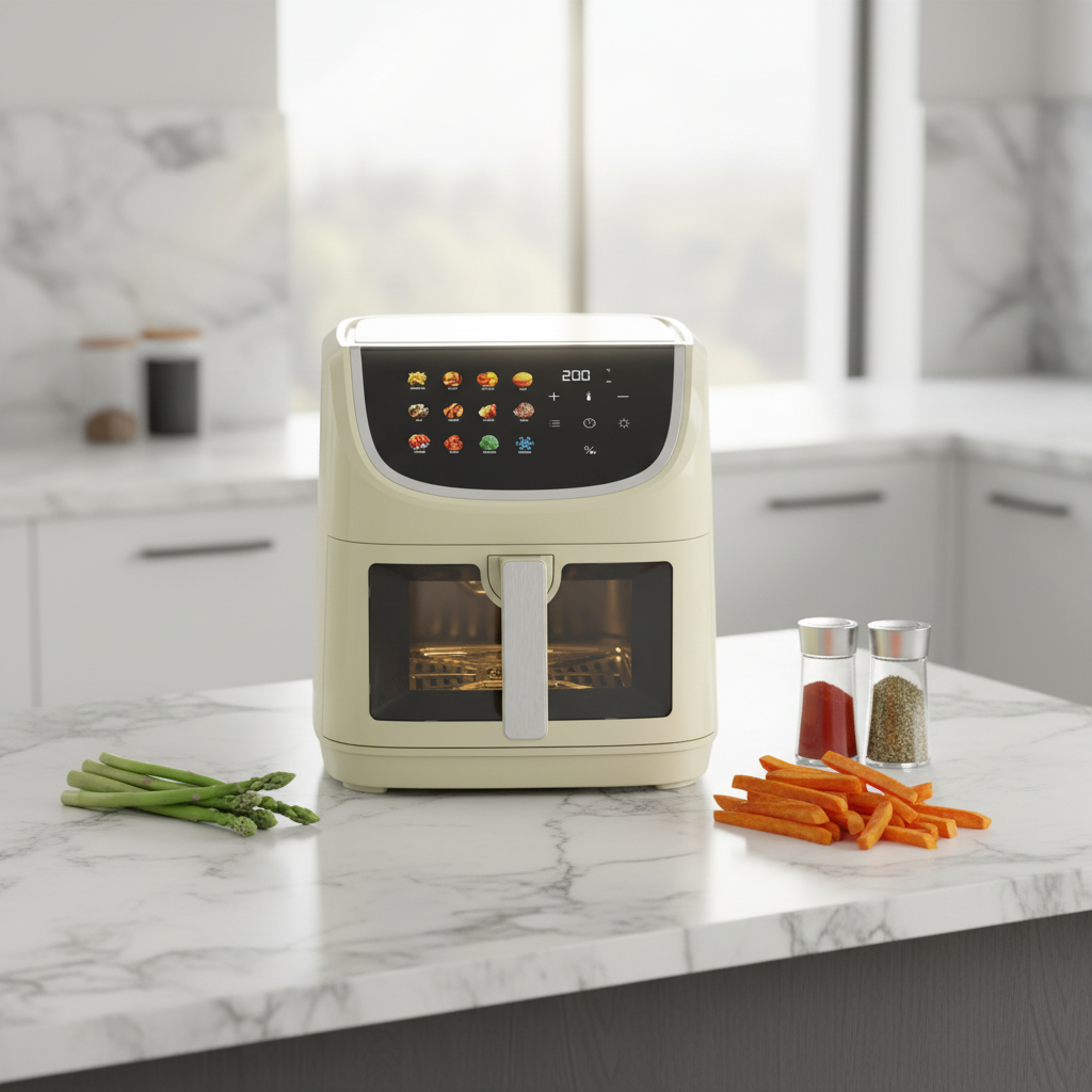 OEM Air Fryer,6L/8L Visible Window Home Use Multi-functional French Fries Machine Suitable for Indoor &amp; Outdoor Use