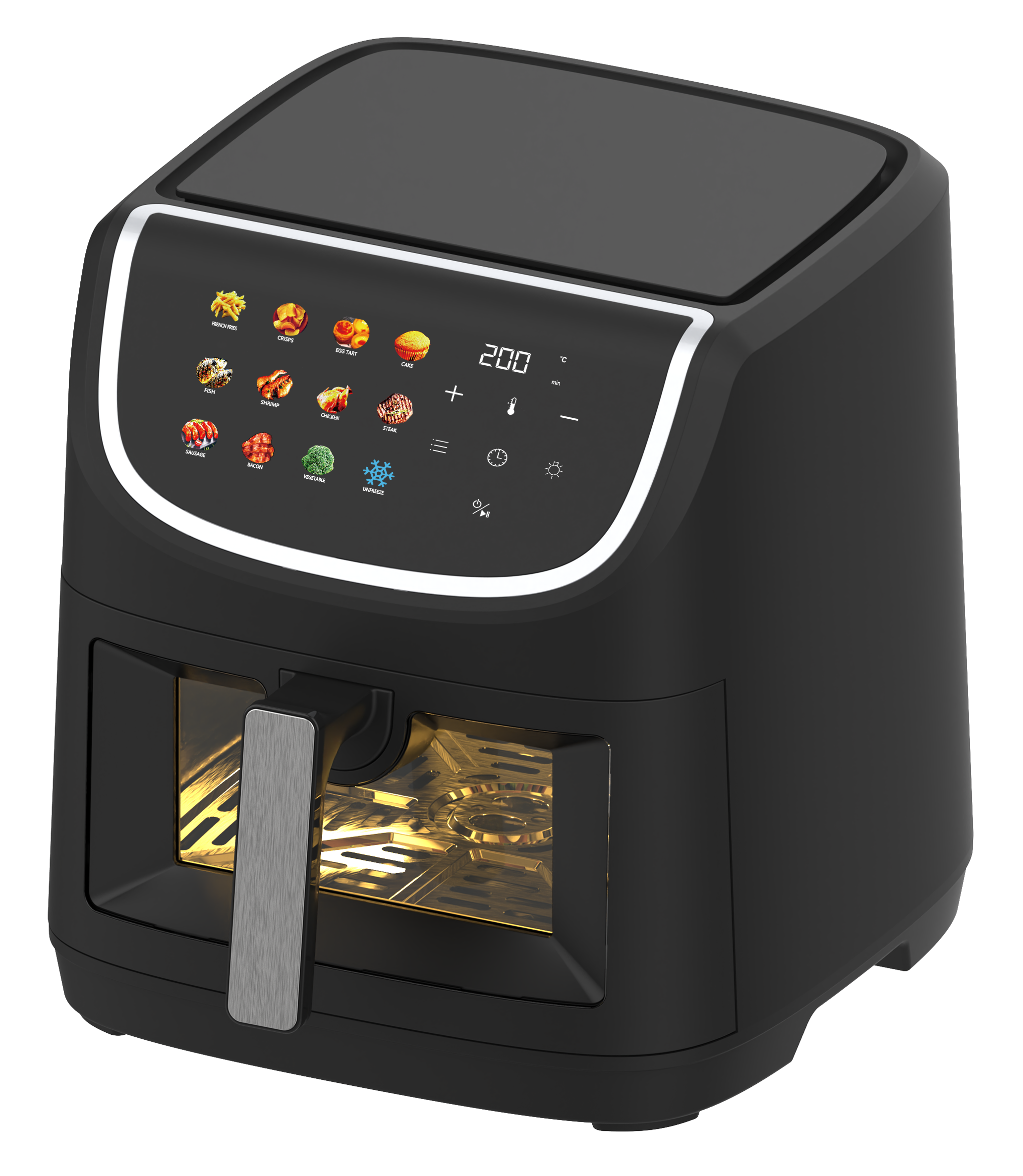 Wholesale Digital Control Air Fryer Oven 1800W Touch Screen Multifunctional for Home Kitchen