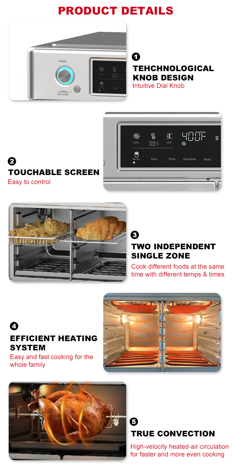 Dual Air Fryer Oven Detail 5