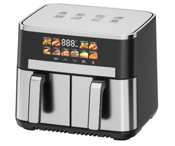 Manufacturing Stainless Steel Fashionable Commercial Electric Kitchen Appliances Industrial Air Deep Fryer Chips Fryer with Digital Touchscreen