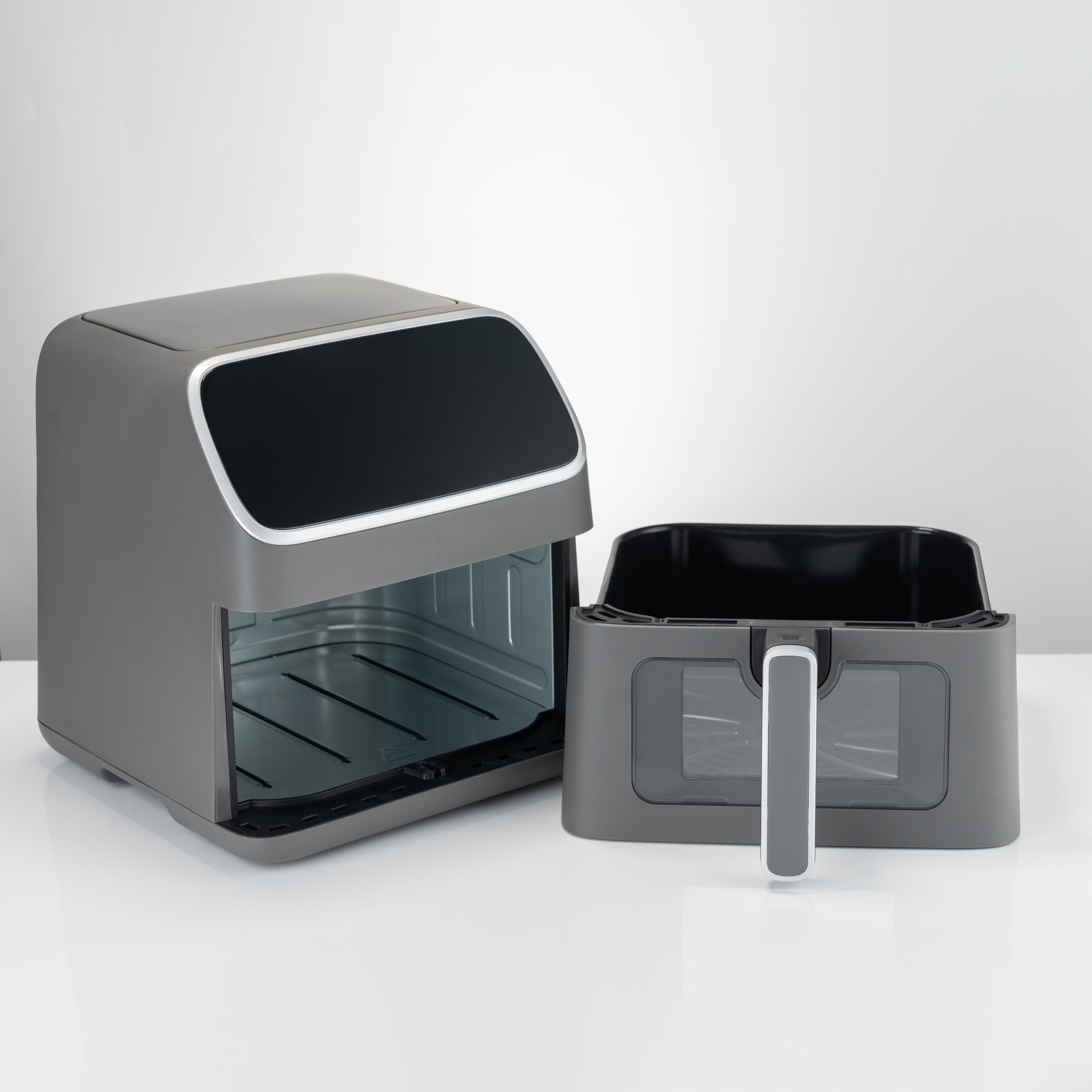 Classic 4.2L Mechanical Knob Air Fryer with High-Efficiency Digital Control Technology Square Tray for Family Cooking