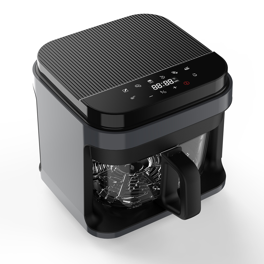5.5L Liter 1200W Healthy Electric Smart Air Fryer 360 Visible Digital Fryer Air Fryer Oven Without Oil