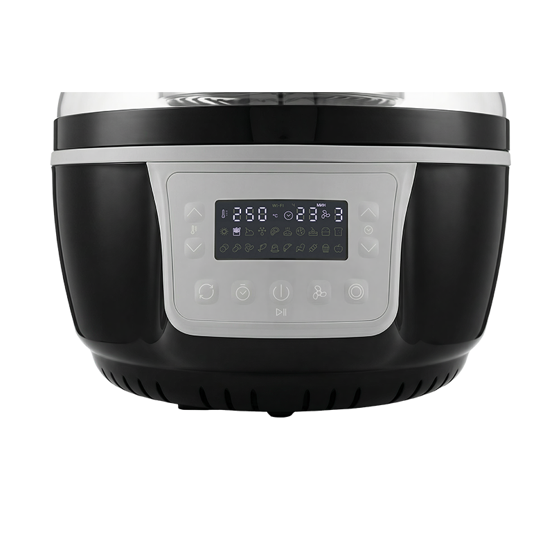 Commercial Grade 10L Air Fryer with See Through Lid and Removable Nonstick Basket for Easy Maintenance