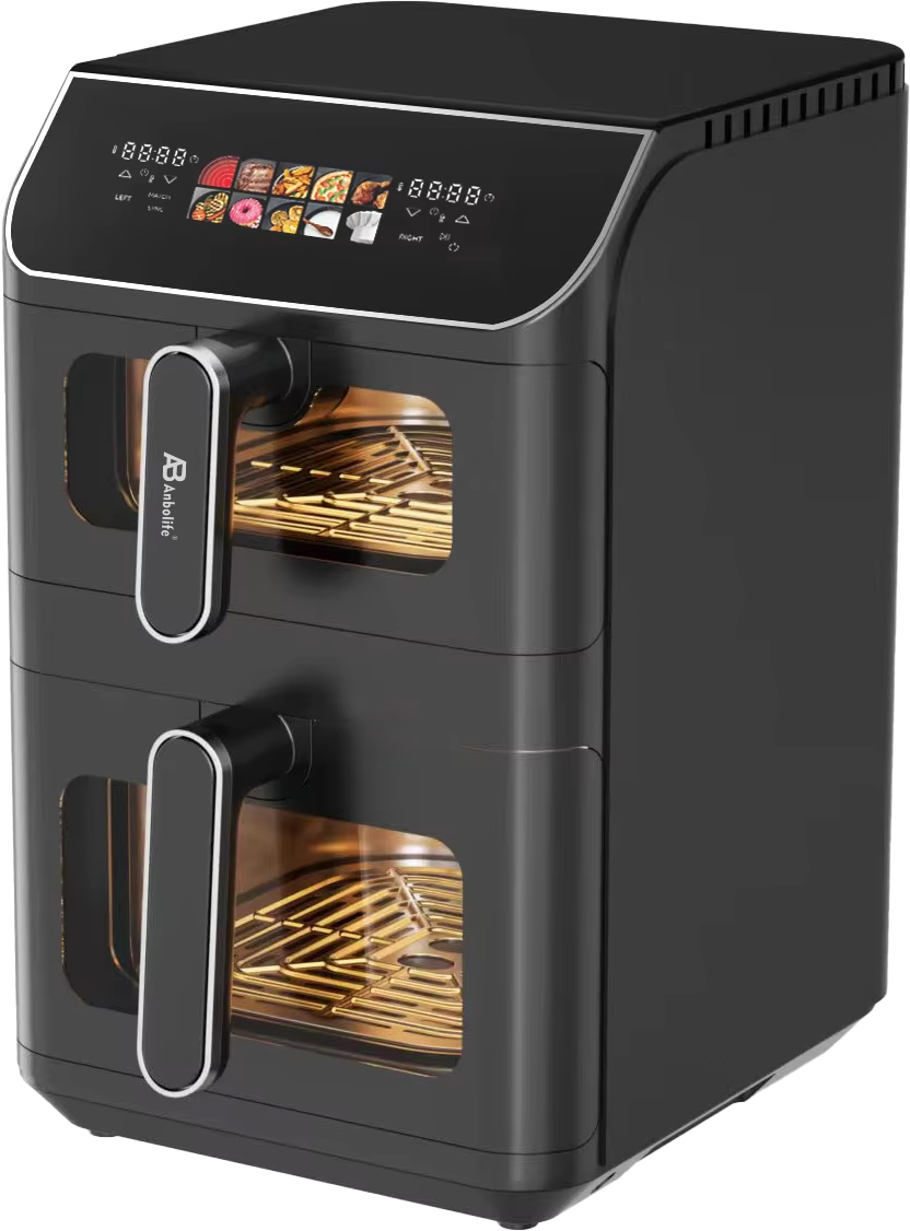 Anbolife New Smart Digital Control Double Stack air Fryer Multi-functional Electric Large Capacity 13L air Fryer Oven