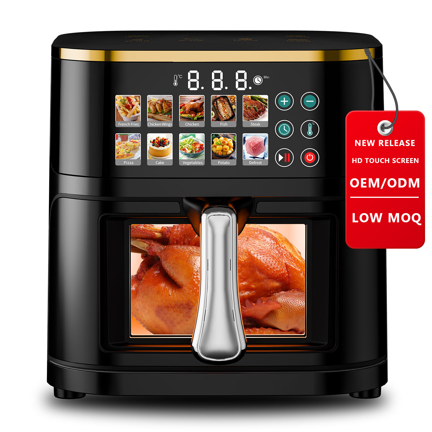 Smart Digital Air Fryer Oven 6L 8L 12L 14L Large Capacity For Home Multi-function Hot Air Fryer
