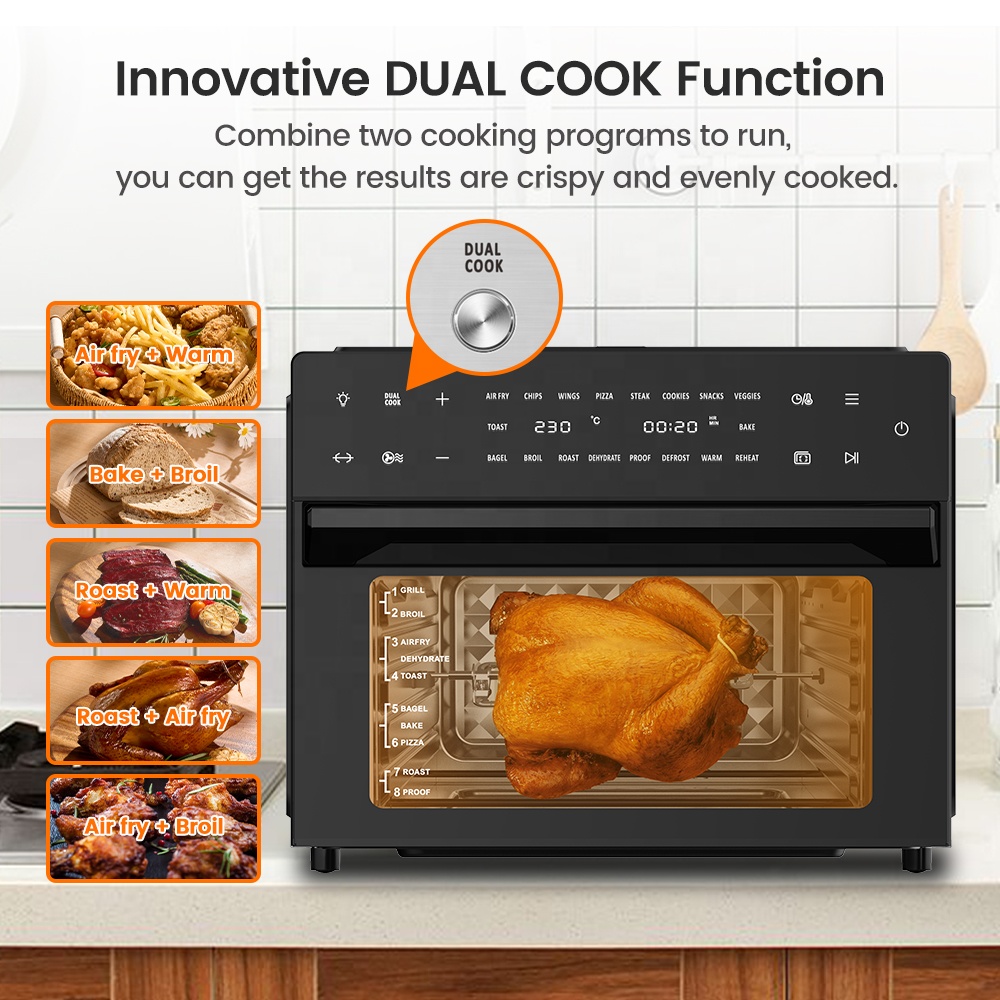 AMZ Prime Custom Air Fry Combo Professional Electric Toaster Oven Digital 30L Air Fryer Oven