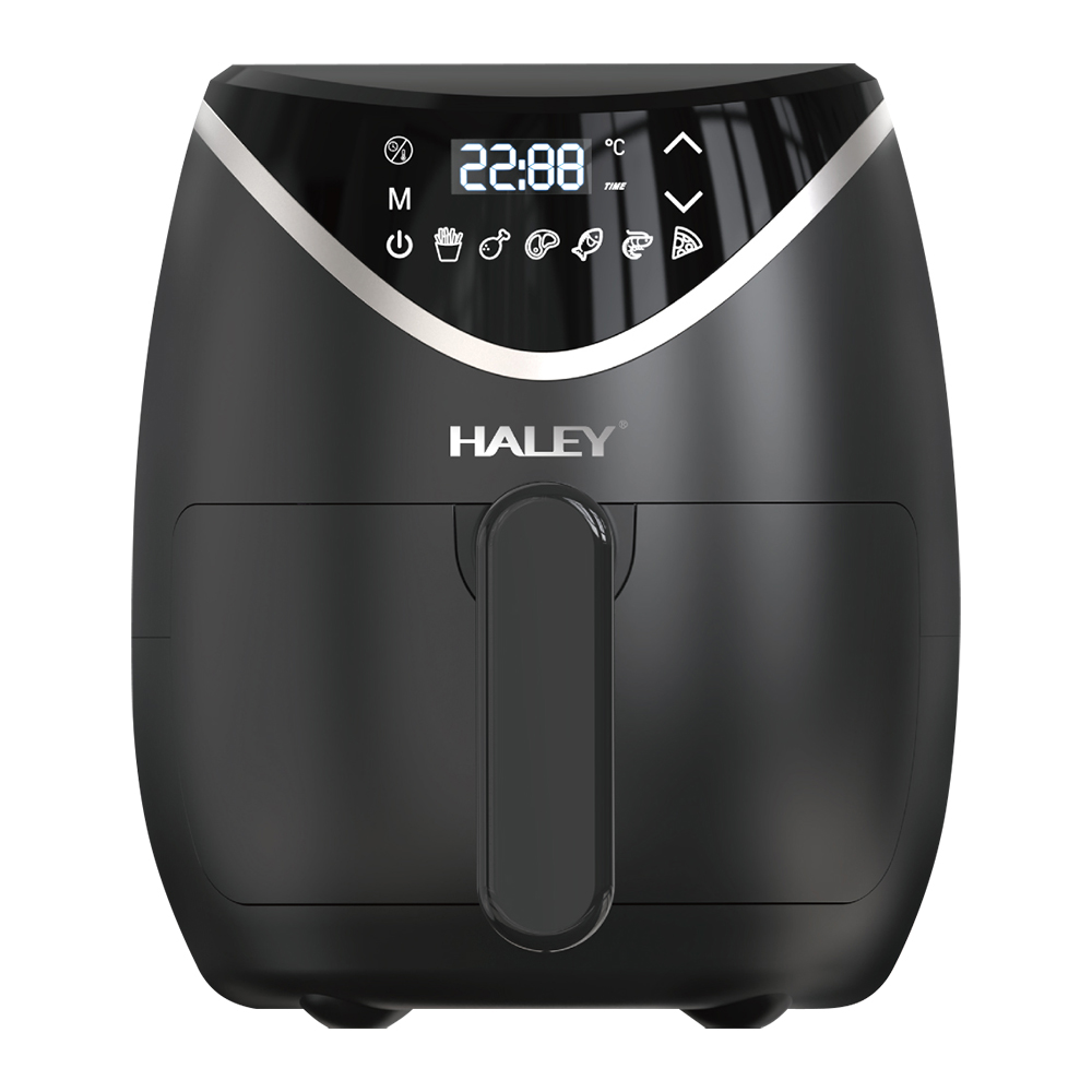 HALEY 3L Mini Compact Air Fryer Single Serving Digital LED No Oil Rapid Heat Small Kitchen Dorm Factory Direct Custom Logo