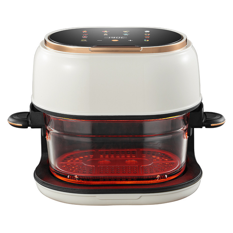 New Visual Electric Fryer Multifunctional Touch Screen Glass Liner Oven Air Fryer