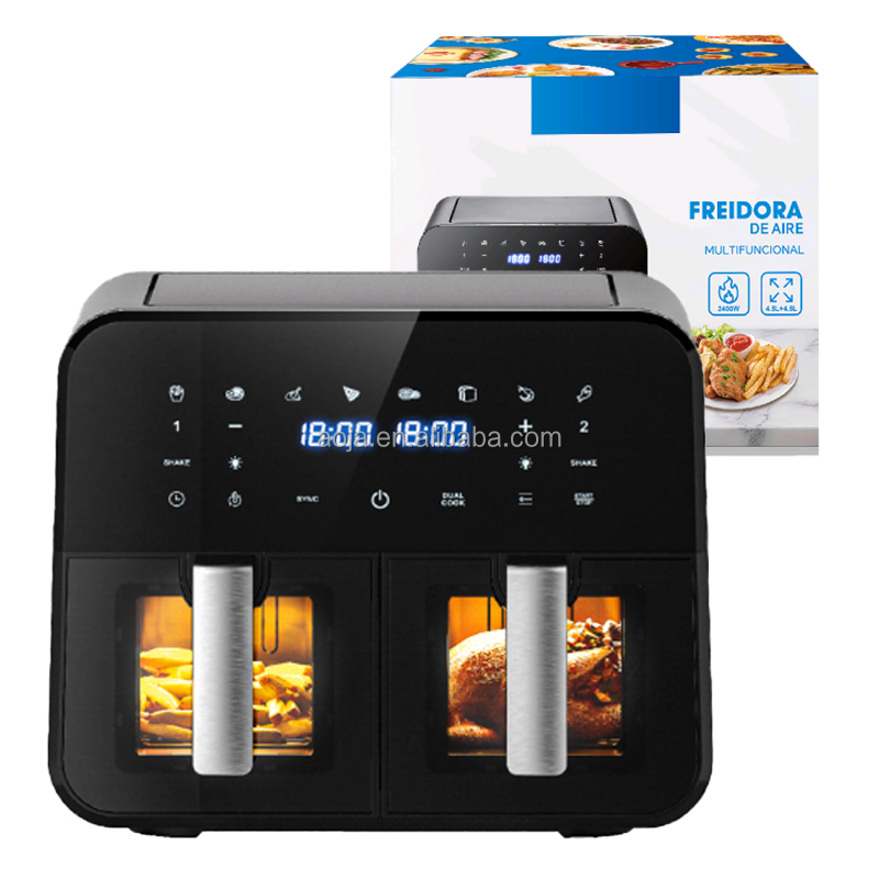 Ready to Ship 8L Air Fryer 1800W High Power 10 Fast Menus Digital Touch Screen Quick Dispatch Massive Stock Available Factory