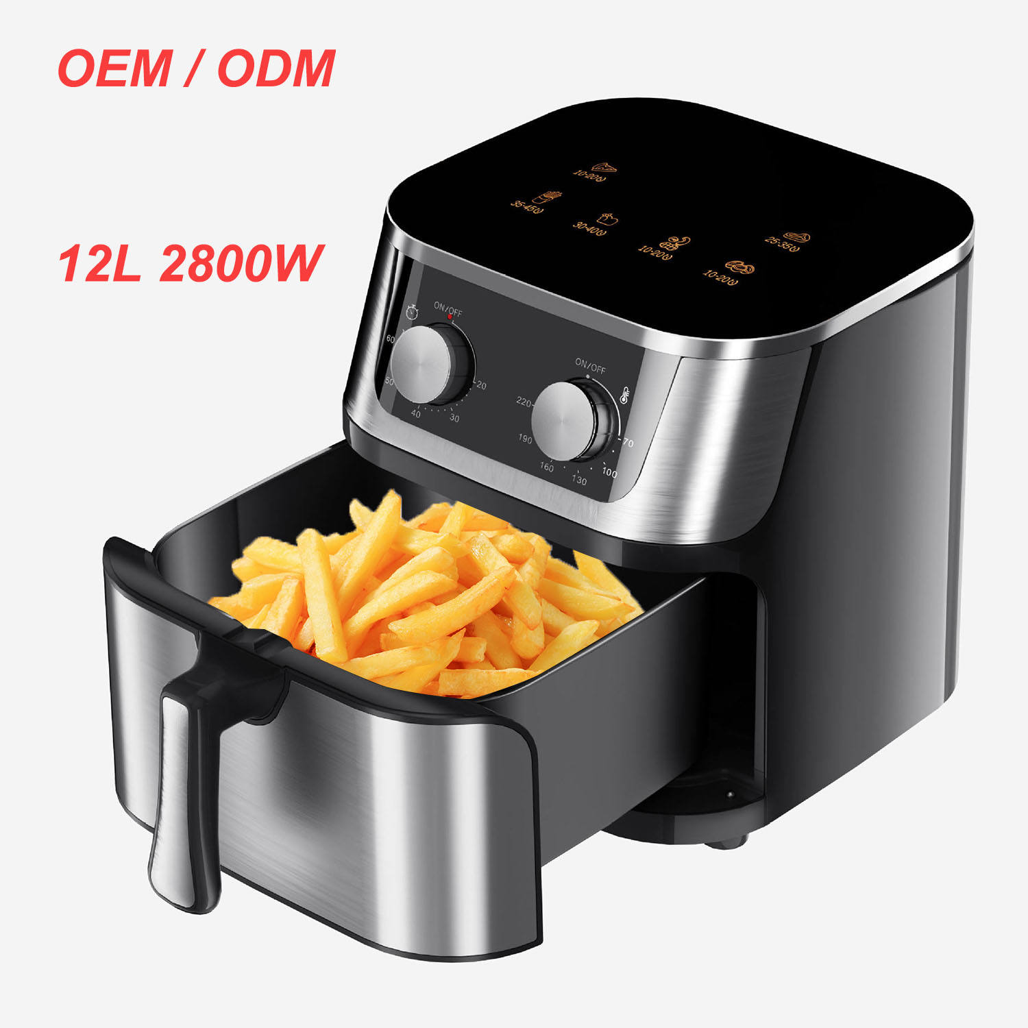 AF19 Oven Mechanical 8 Litre Commercial Electric De New Frier 12l Stainless Steel Multifunctional Freidora Air Fryer Machine