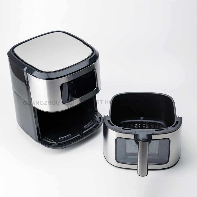 2025 New Digital Air Fryer 6.5L 8L 9L 3-in-1 Stainless Steel Kitchen Home Appliances Food Safety &amp; Oil Free 1700W