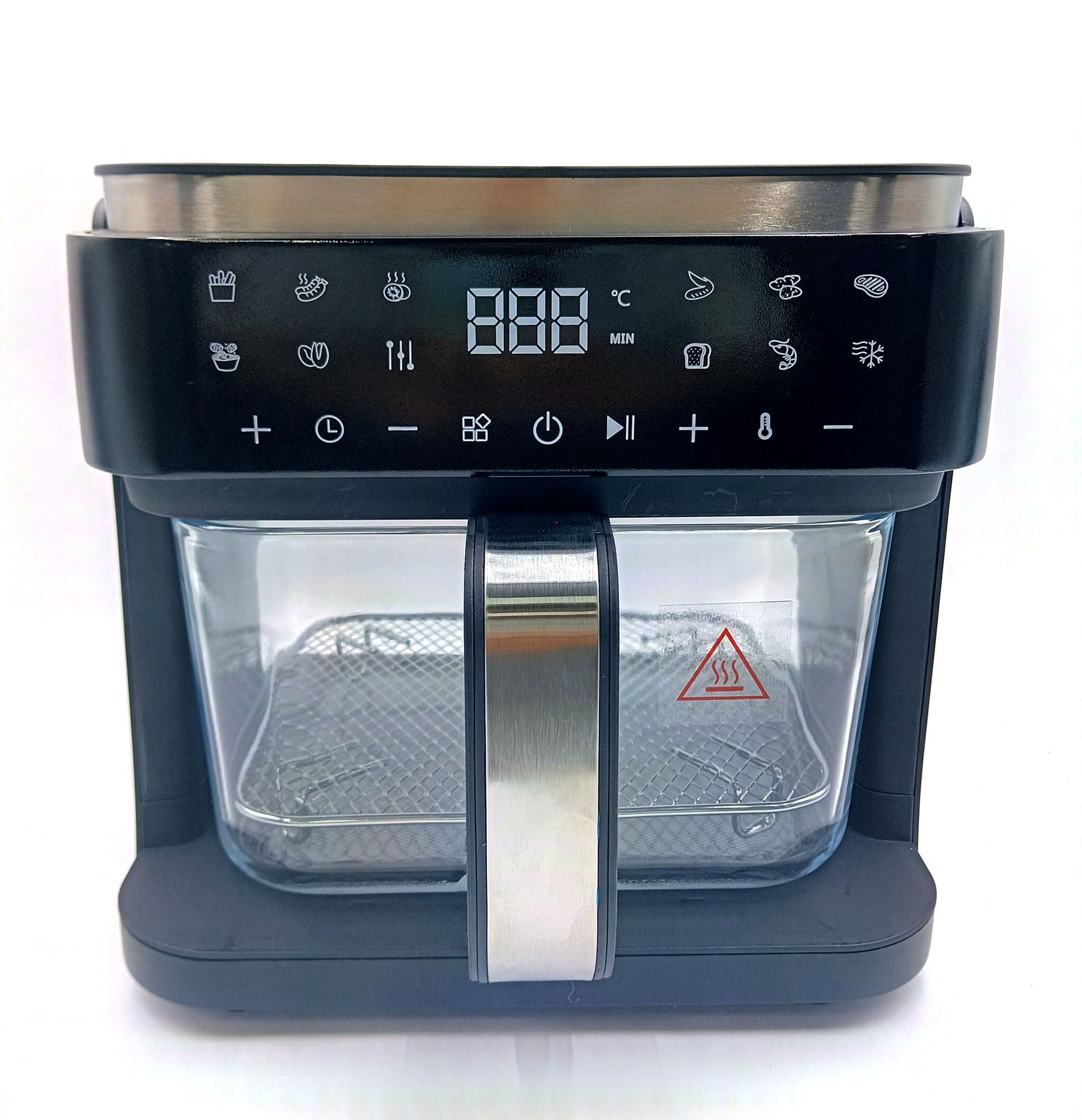New Arrival Visual Glass Healthy Smart LED Digital Control Electric Multi-function 5.5L Air Fryer