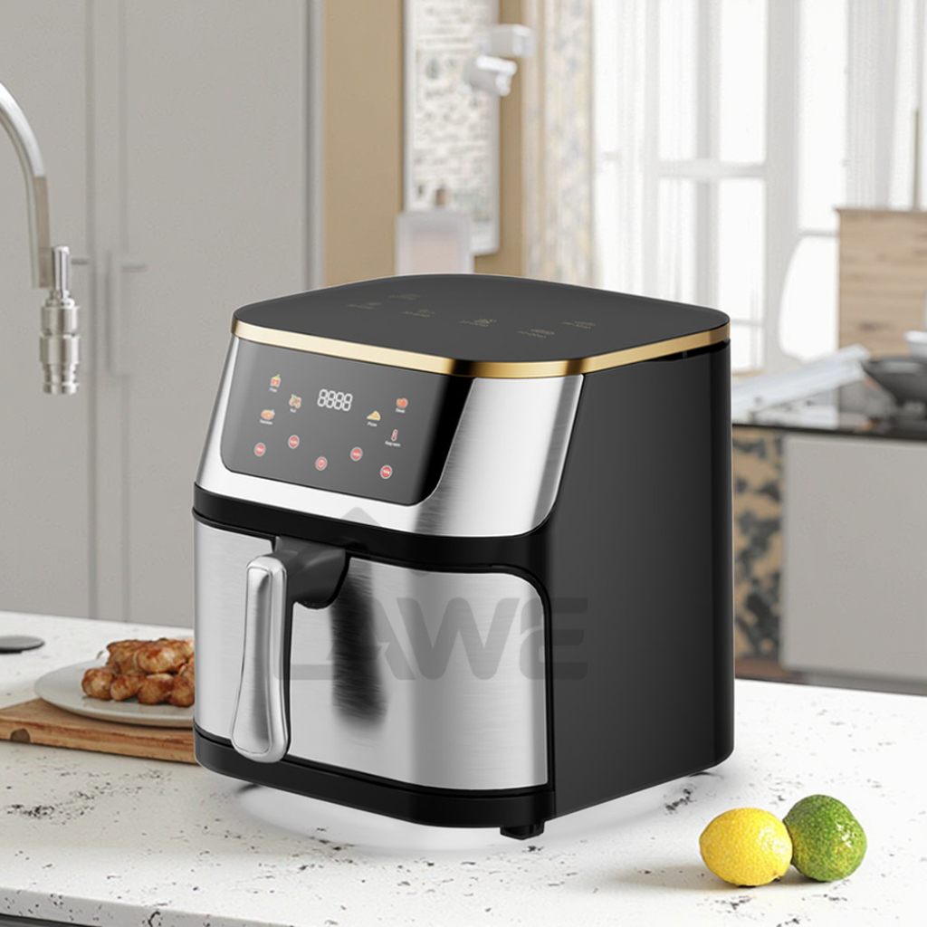 8L Digital Control Air Fryer Stainless Steel Construction Free Spare Parts OEM/ODM Available Modern Oil-Free Air Fryer Oven