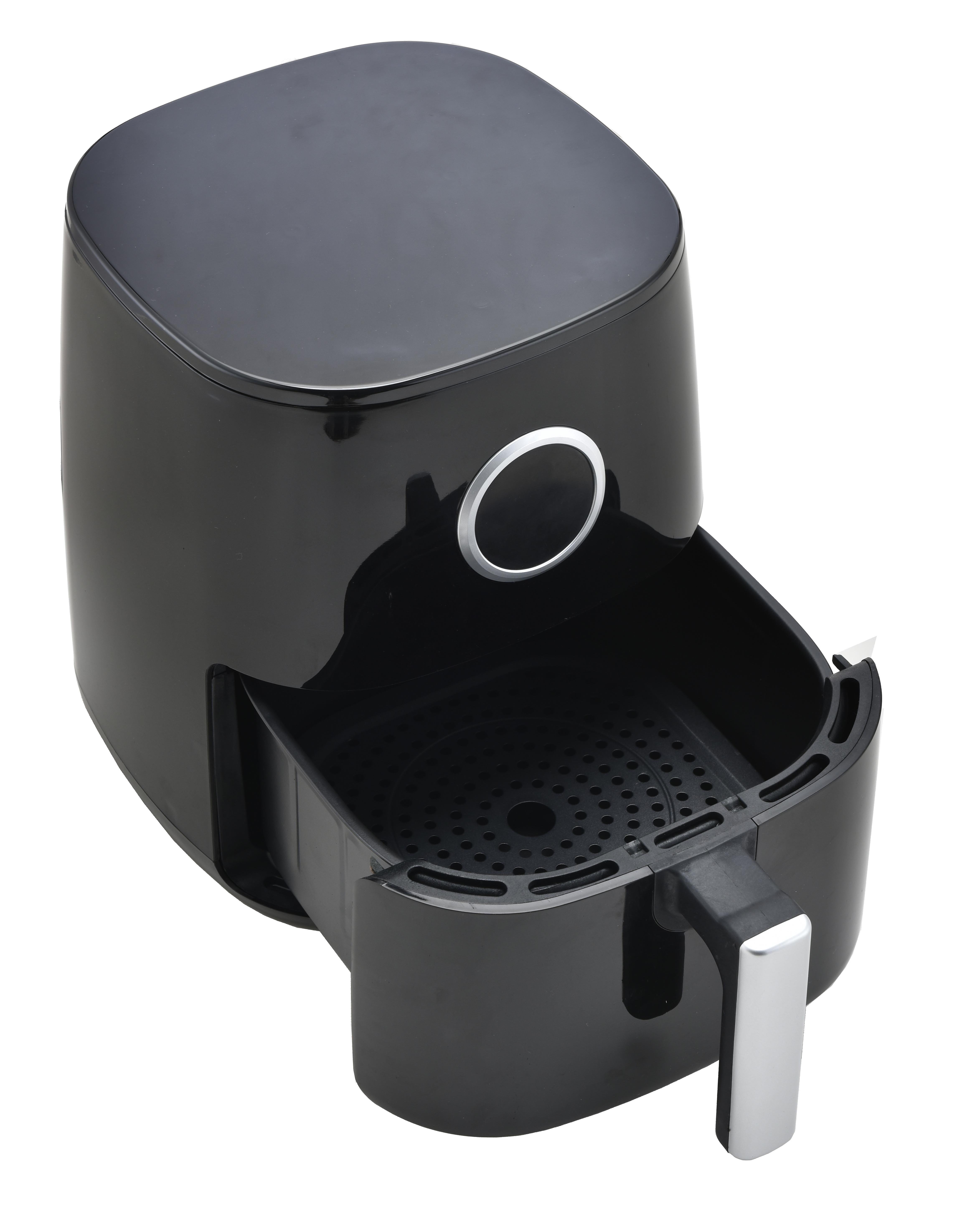 New High Speed Easy Clean 4L Electric 1250/1300W Square Digital Plastic Air Fryer LCD Display Non-Stick Overheat Protection for