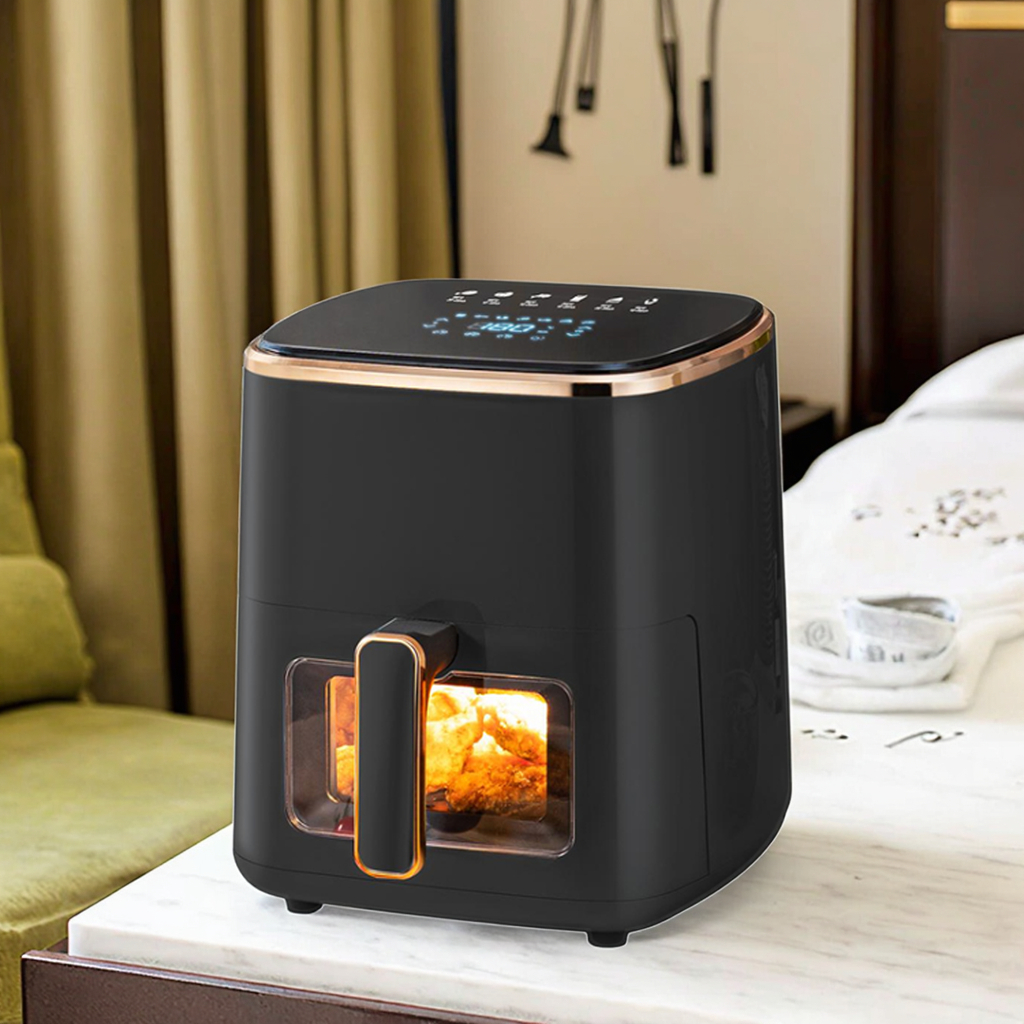 Good Quality Multi-function Oil-Free Cooking Electric Touch Control Digital Control Square Smart Air Fryer