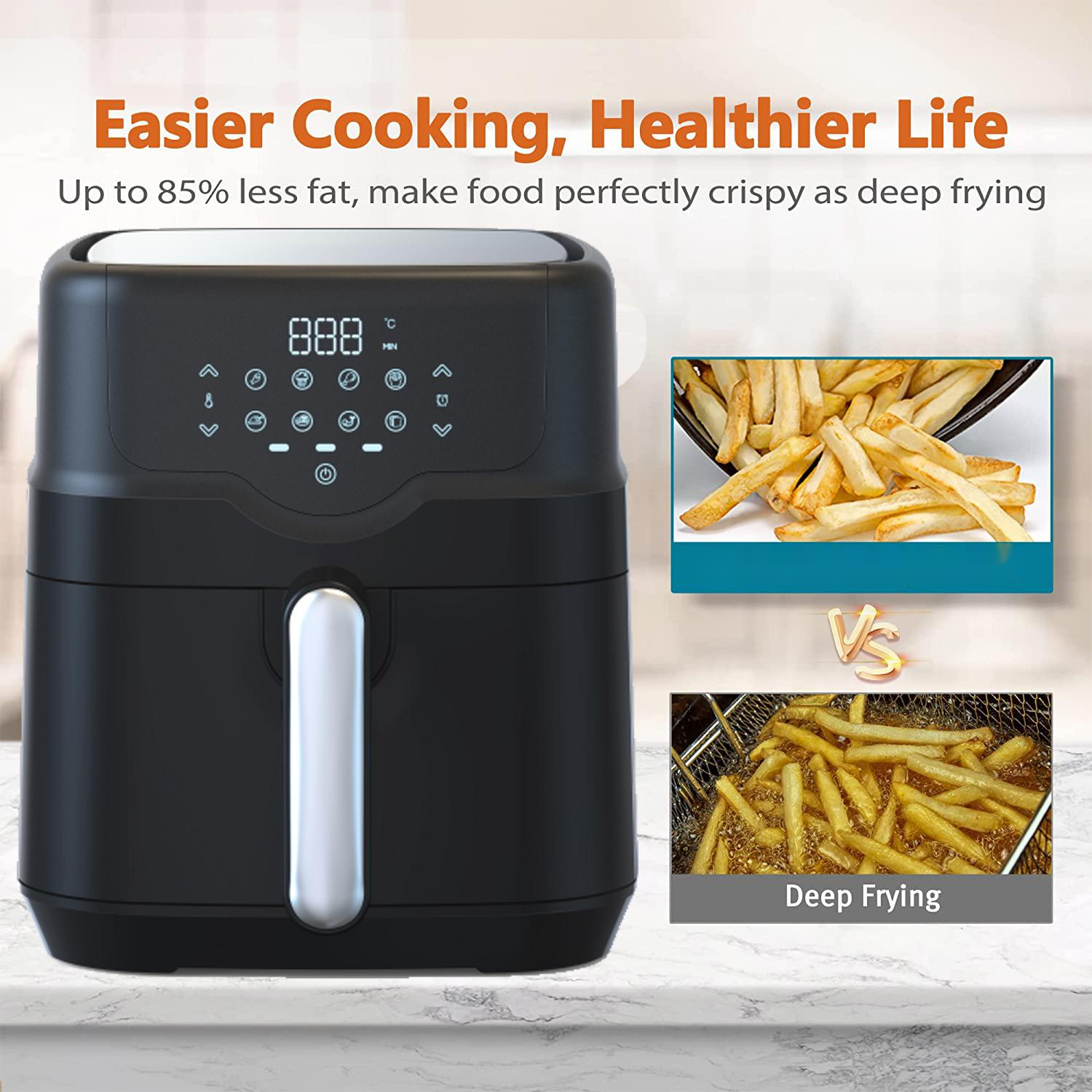 Multi Functions Digital Touchscreen WiFi APP Control Online Recipes Easy Cook 4.5l Wifi Digital Air Fryer for Home