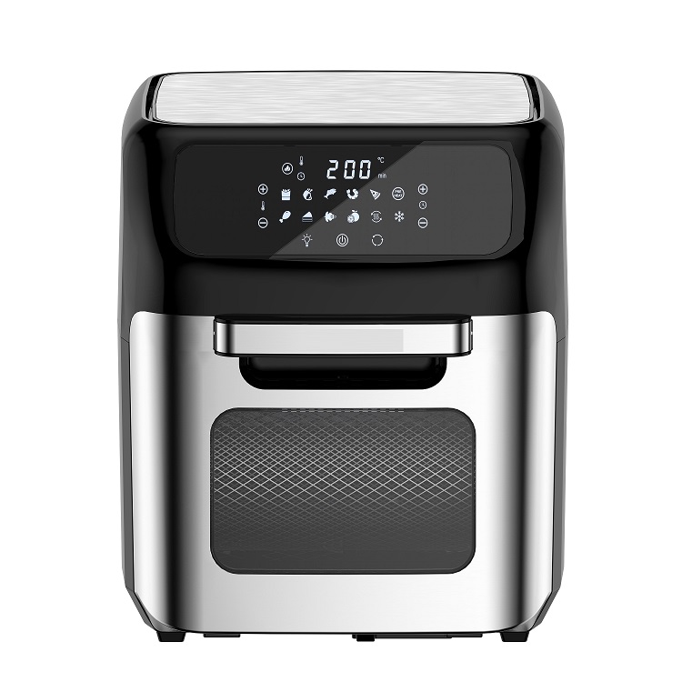 New Electric Home Appliances 12L Touch Screen Frying Without Fat Oil Miniature 1800 Watt Convection Oven Digital Hot air Fryer