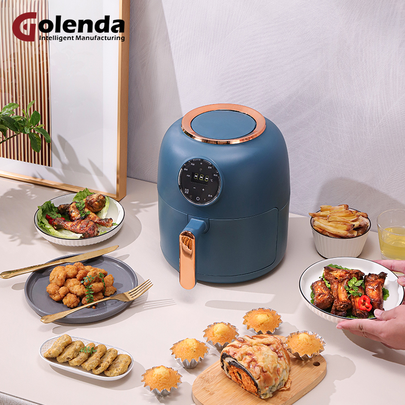 Modern Digital Screen Oil-Free Air Fryer Oven Non-Stick Basket for Household RV Use Electric Power Source Durable Plastic