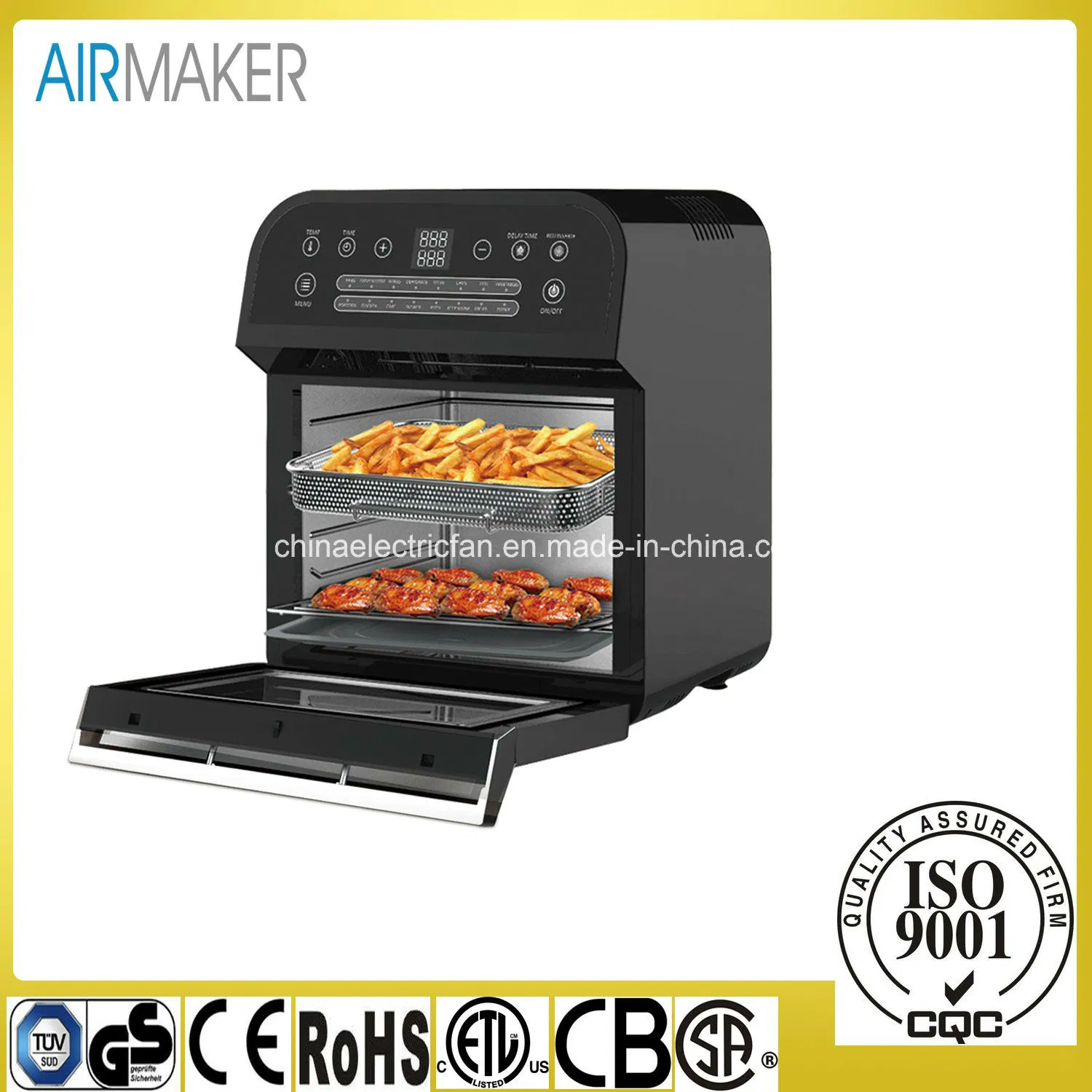2021 New Designed Air Fryer Convection Toaster Oven with Rotisserie with ETL/GS/CE