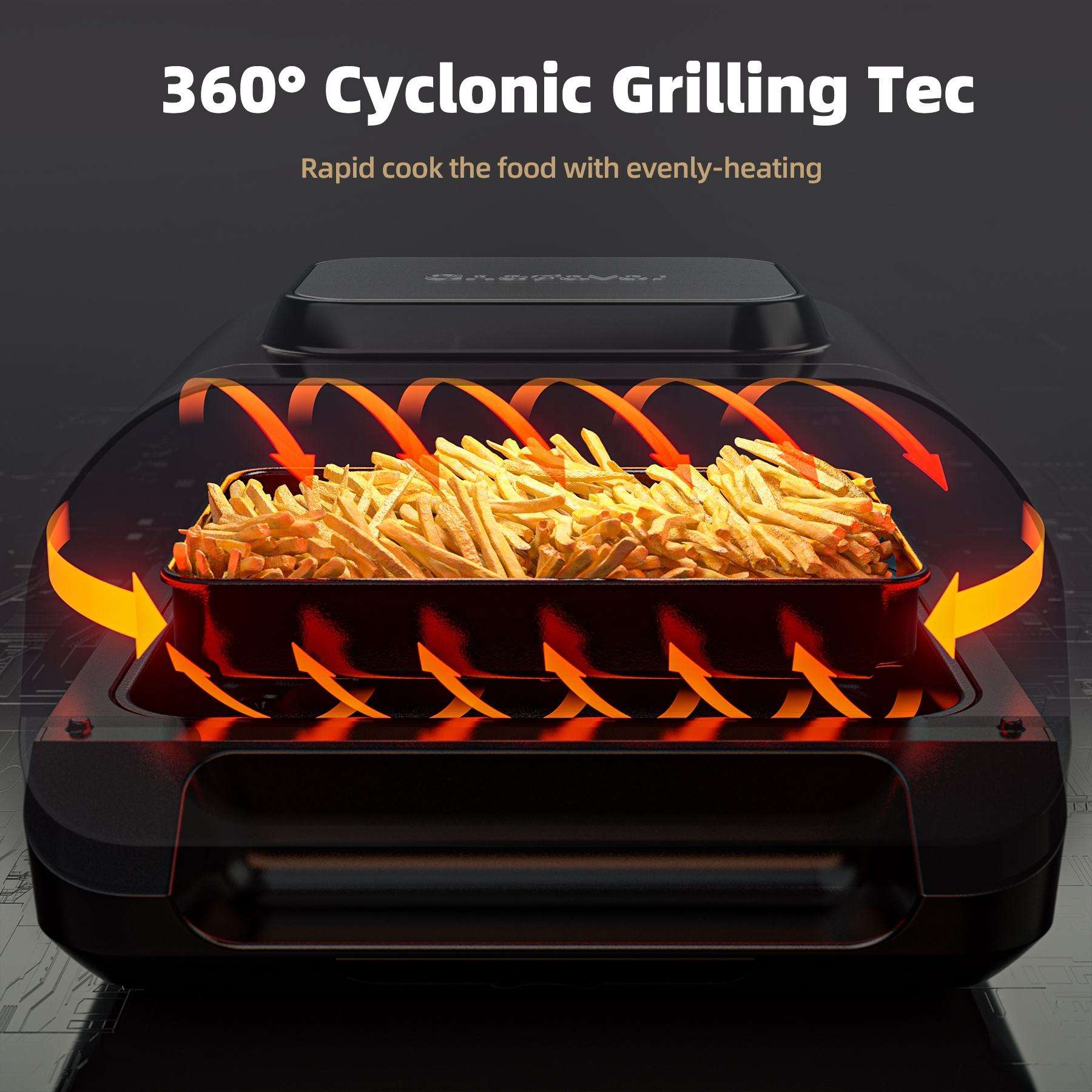 2024 New Products Kitchen Private Label Cooking Guide With Accessories Indoor Grill Smart Wifi Deep Air Fryer De 8l