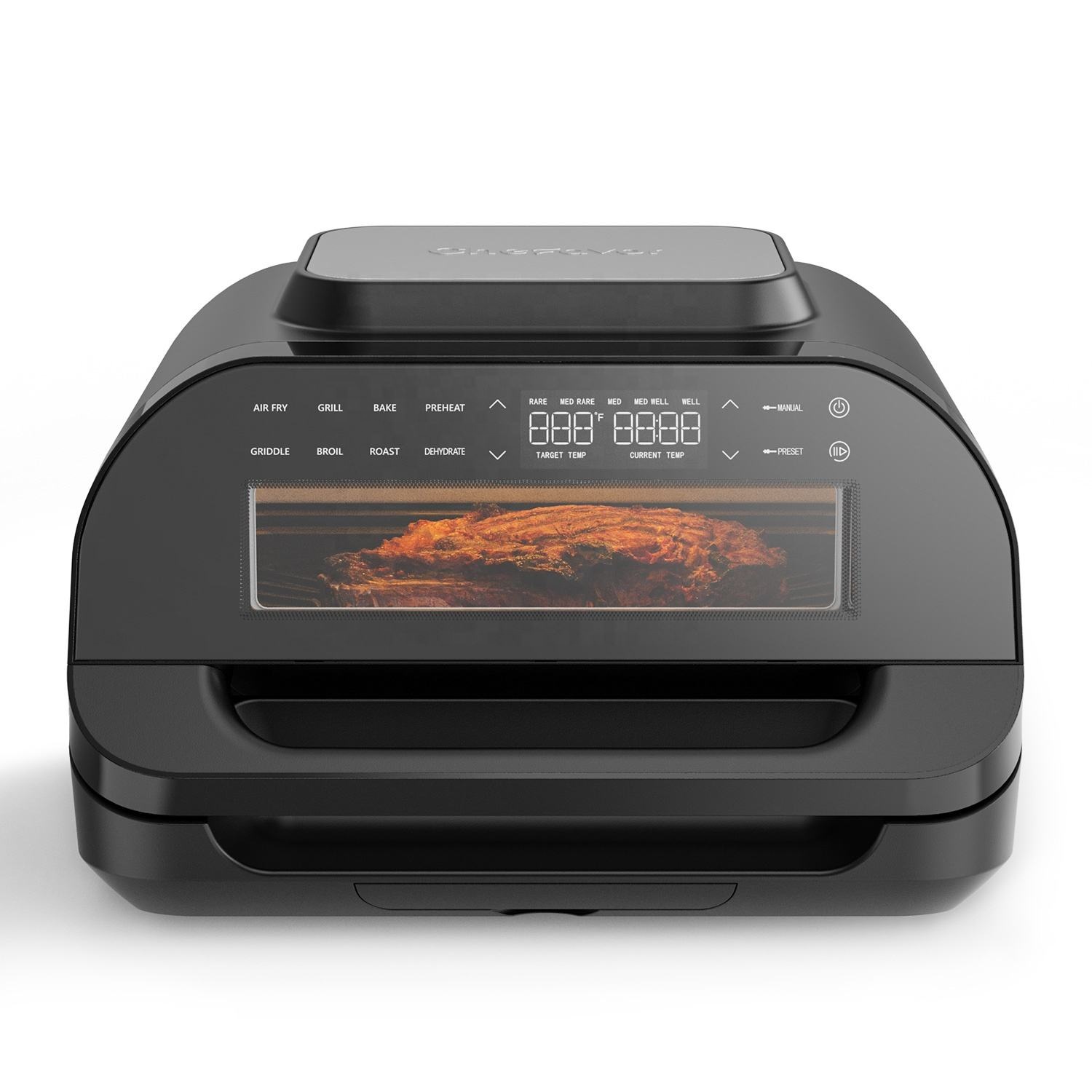 Smart Home Appliances OEM All in 1 Visible Stainless Steel Digital Oil Free air Fryer Electric Wifi Oven for Kitchen