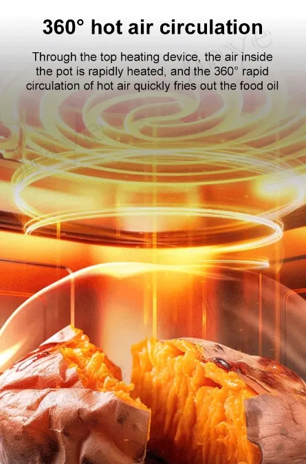 Healthy Oil-Free Digital Air Fryer Front View