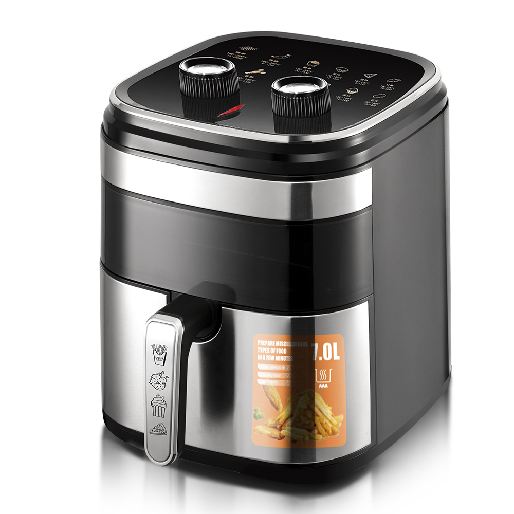 RAF Multi-function Mechanical air Fryer Freidora De Aire 7L Capacity and 360 Degree air Circulation 1500w Electric Fryer