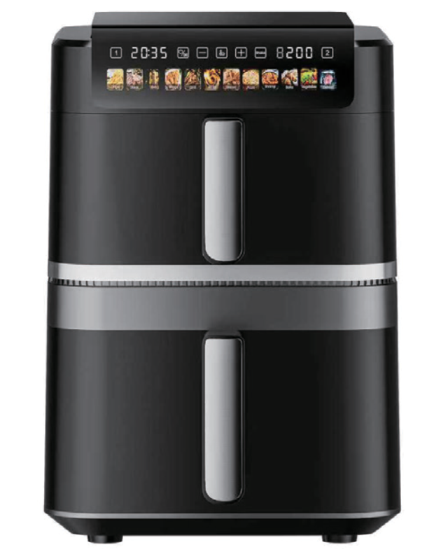 Anbolife New Smart Digital Control Double Stack air Fryer Multi-functional Electric Large Capacity 13L air Fryer Oven