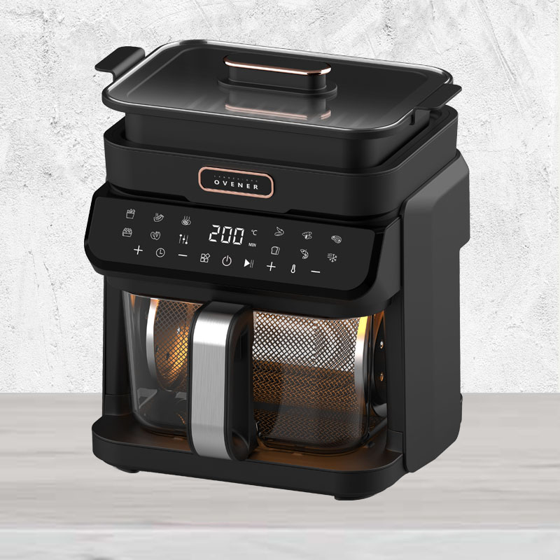2 In 1 Digital Control Visual Air Fryer With Grill Pan