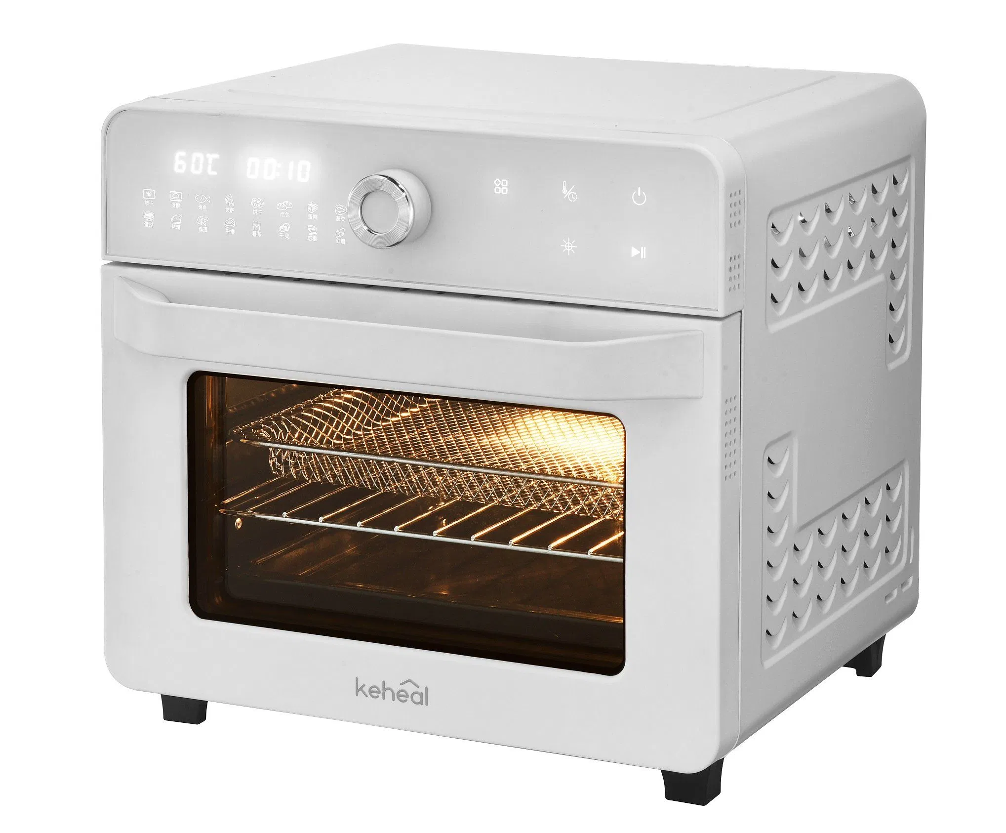 Home Kitchen Appliance 1400W Large Touch Control Chicken Rotisserie Bakery Digital Air Fryer
