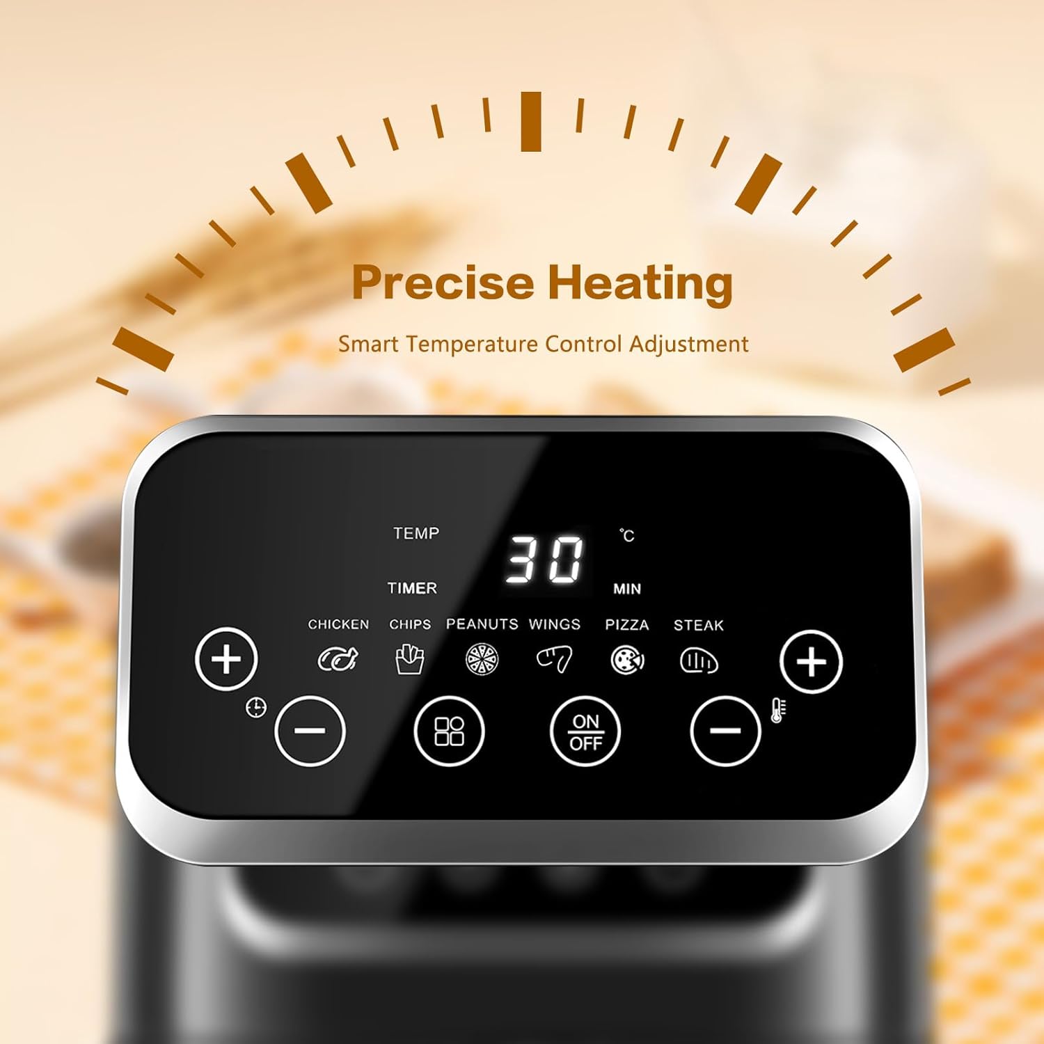 10L Cross-Border Visible Air Fryer Modern Square Design Home Smart Electric Multifunctional French Fries Machine Large Capacity