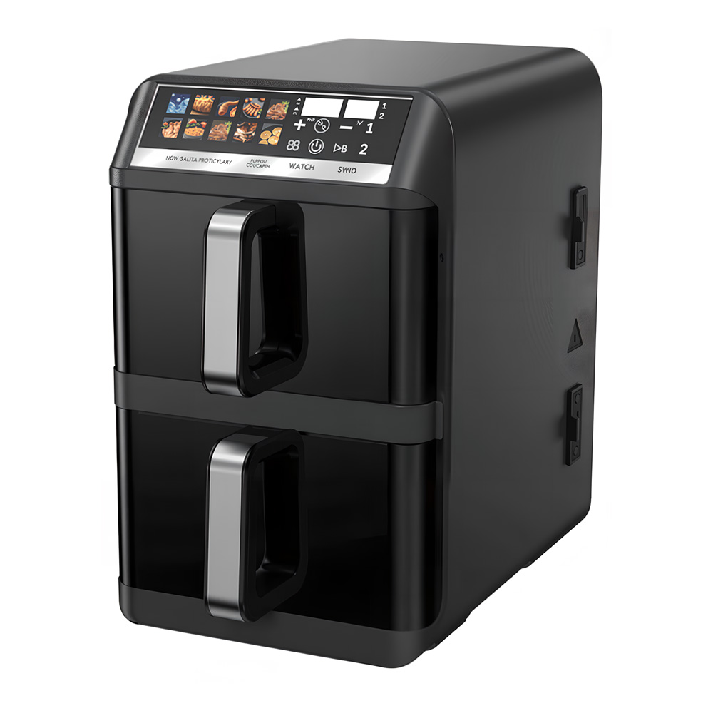 10 Menu Home Kitchen Appliance 6L+6L Smart Appliance Dual Pots Stack Air fryer Digital Touch Screen Double Drawer air Fryers