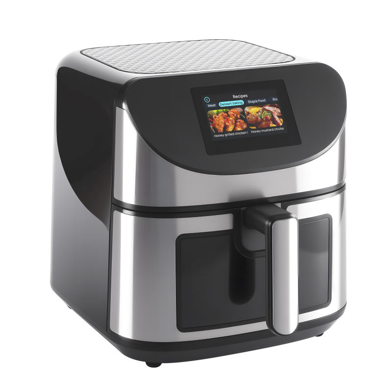 2026 New Design Factory Air Fryer TFT Display Wifi 6L/8L Smart Touch Screen With Window Nonstick Deep Air Fryer Electric Fryer