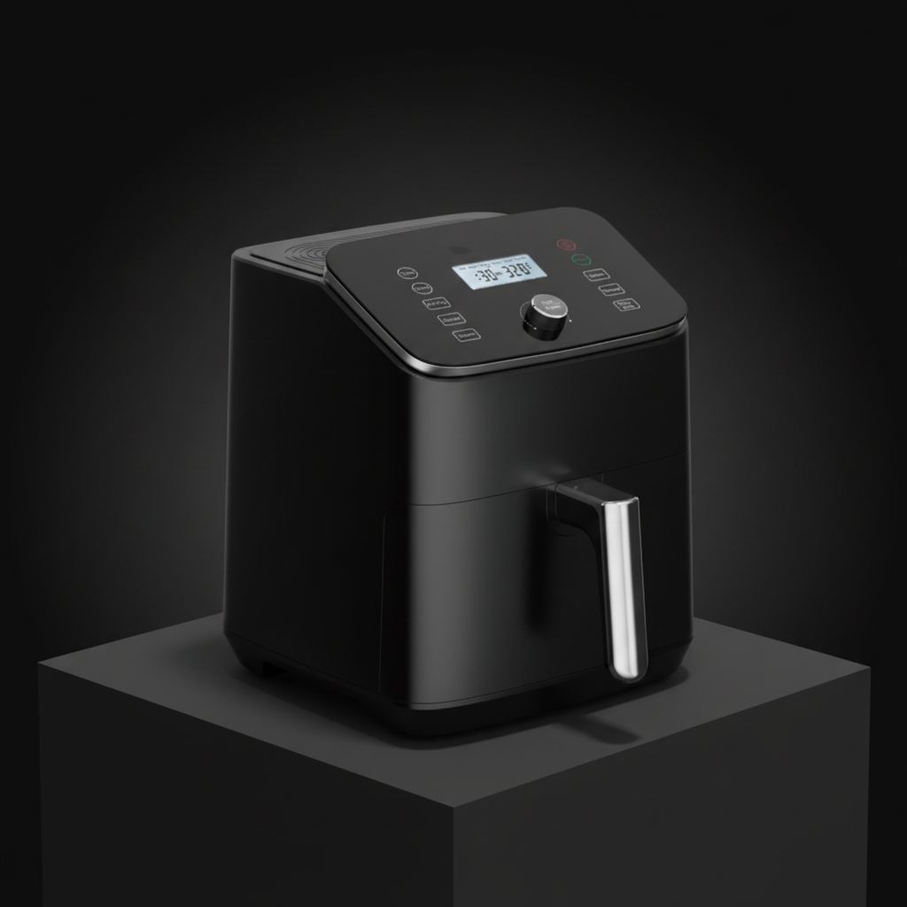 6L Commercial &amp; Home Use Air Fryer, Multifunctional Roast/Bake/Grill/Reheat, Energy Efficient, Compact Design, CE/RoHS Certified