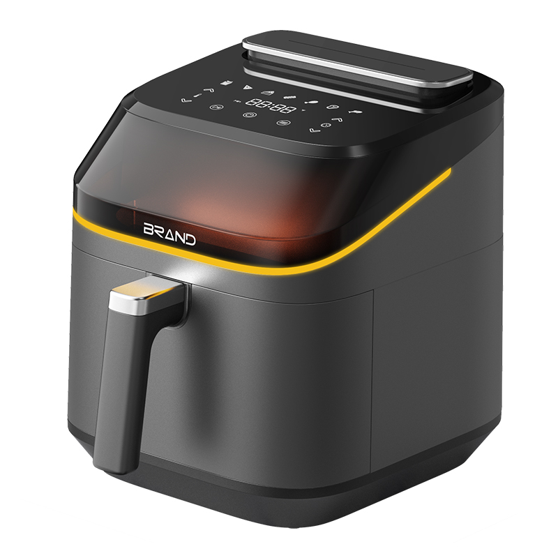 Family Size 7L Smart Steam Air Fryer Nonstick Square Basket 8-Preset Air Frying Reheating Dishwasher-Safe Kitchen