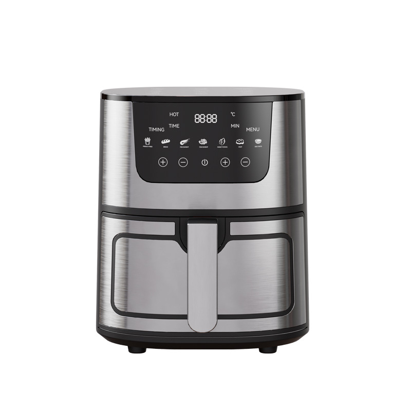 High Quality Digital Display Temperature Control Rapid Smart Air Fryer New 6.5L 8L Electric Healthy Air Deep Fryer