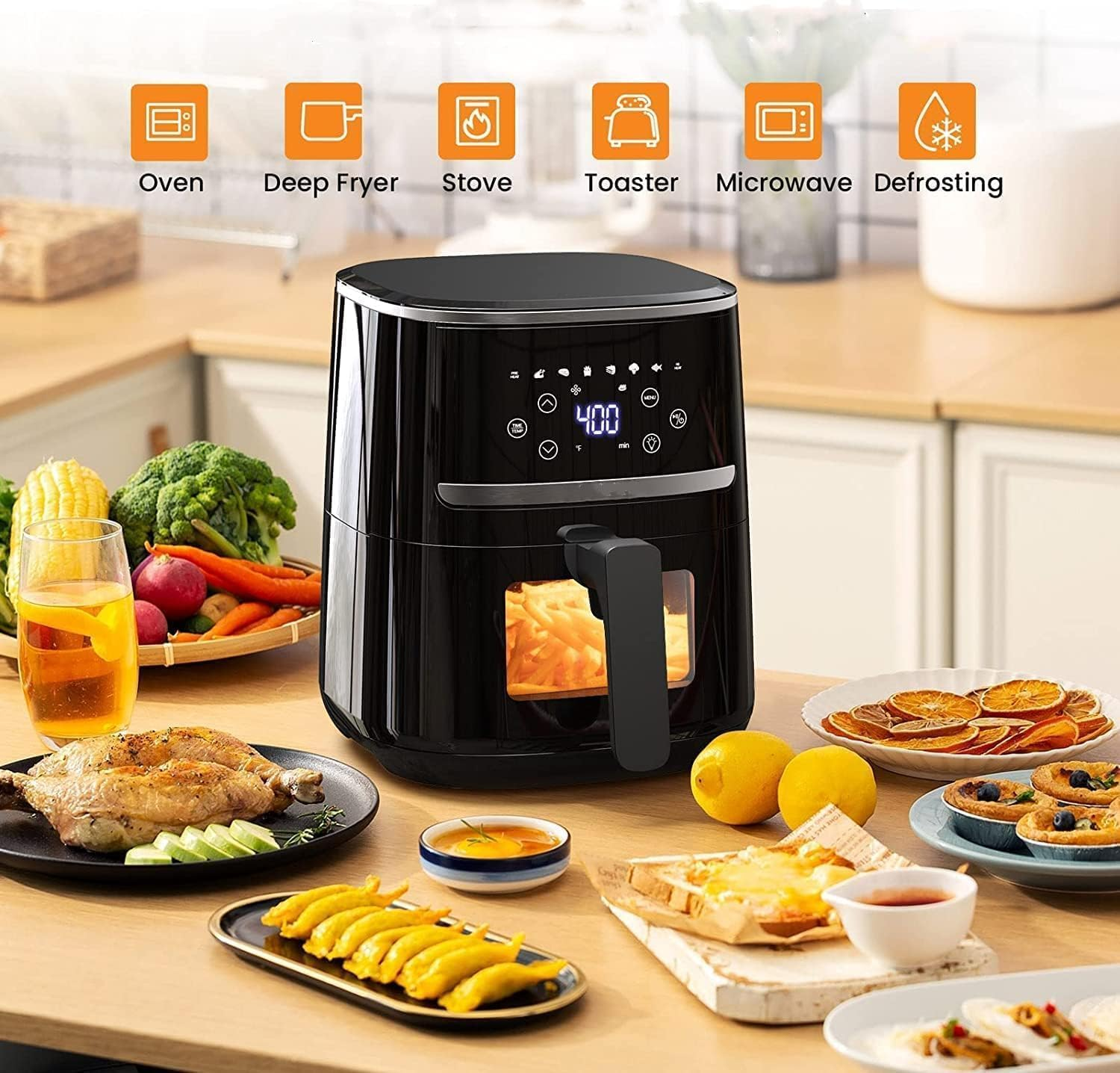 Digital Air Fryer Model 7L Oil Free Professional Home Appliance air Fryer Multifunctional Optional
