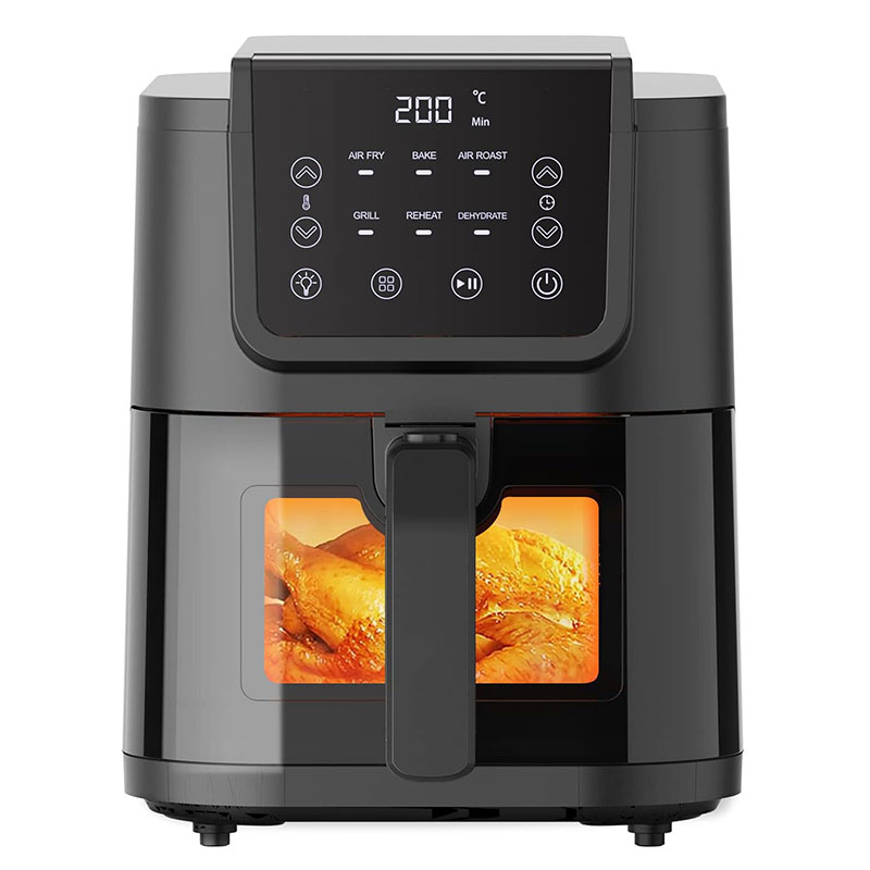 Air Fryer 6-in-1 Smart Programmes Health Air Fryer and Toaster ViewCook Window 5L Family Sized yet Compact Oil Free Fryer